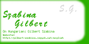 szabina gilbert business card
